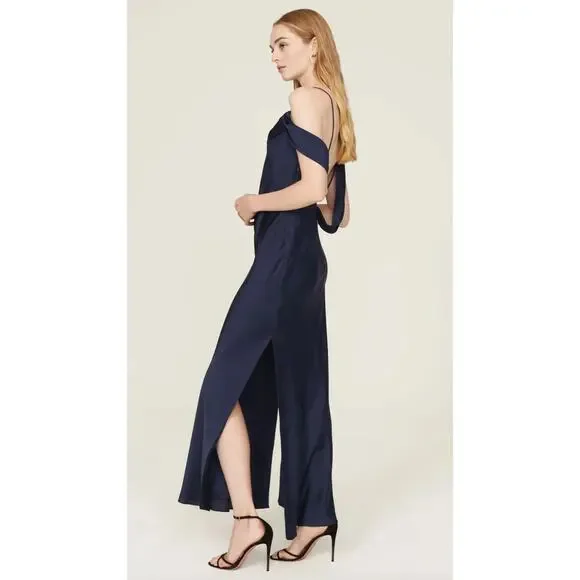 Fame & Partners Francois Blue Satin Gown